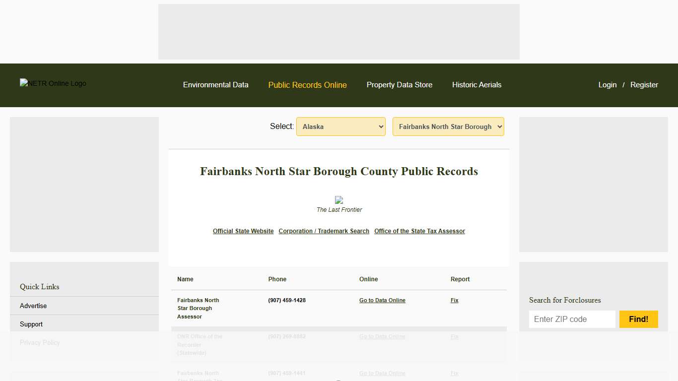 NETR Online • Fairbanks North Star Borough • Fairbanks North Star Borough Public Records, Search Fairbanks North Star Borough Records, Fairbanks North Star Borough Property Tax, Alaska Property Search, Alaska Assessor